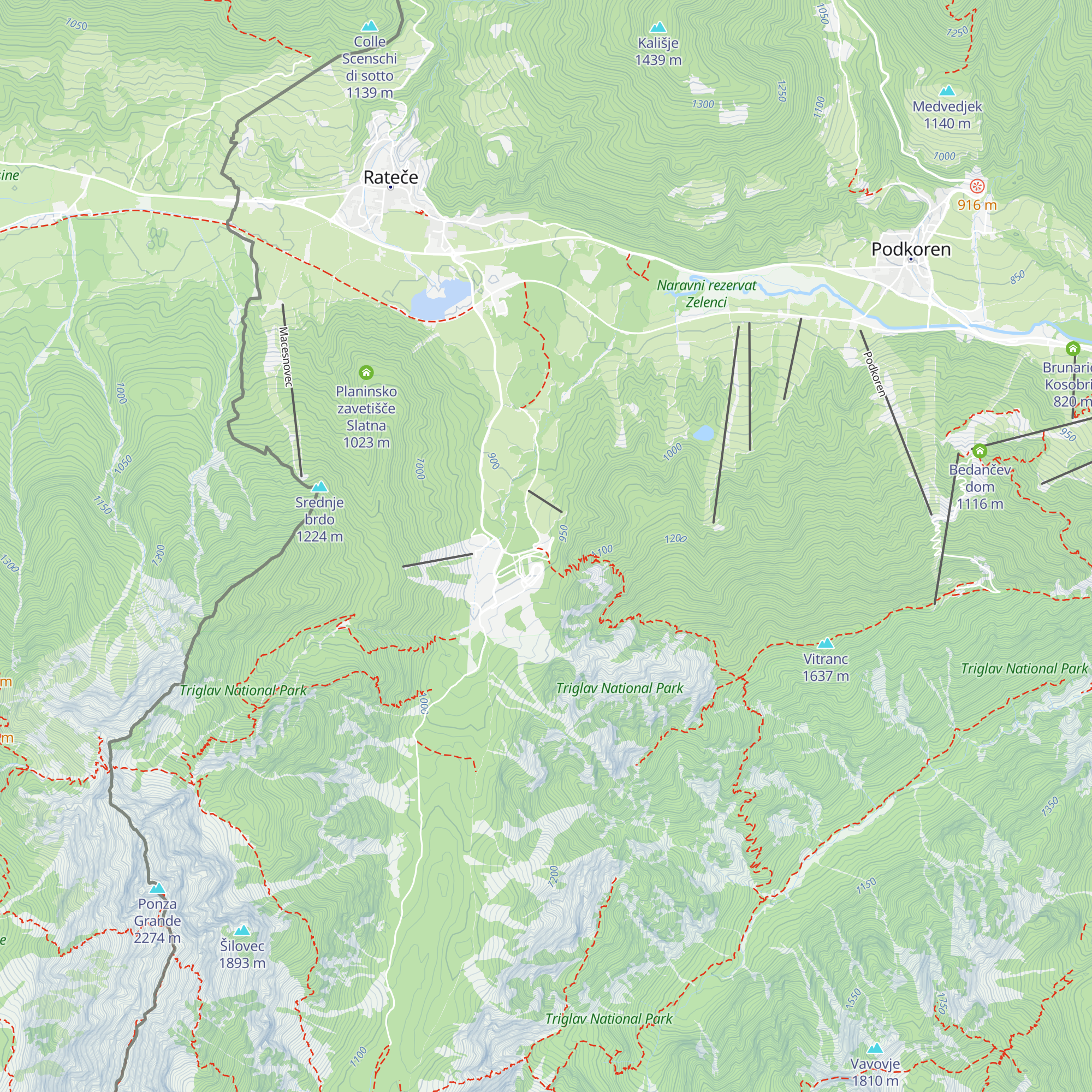 Hotel Dom Planica map