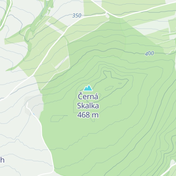 Map of Černá Skalka