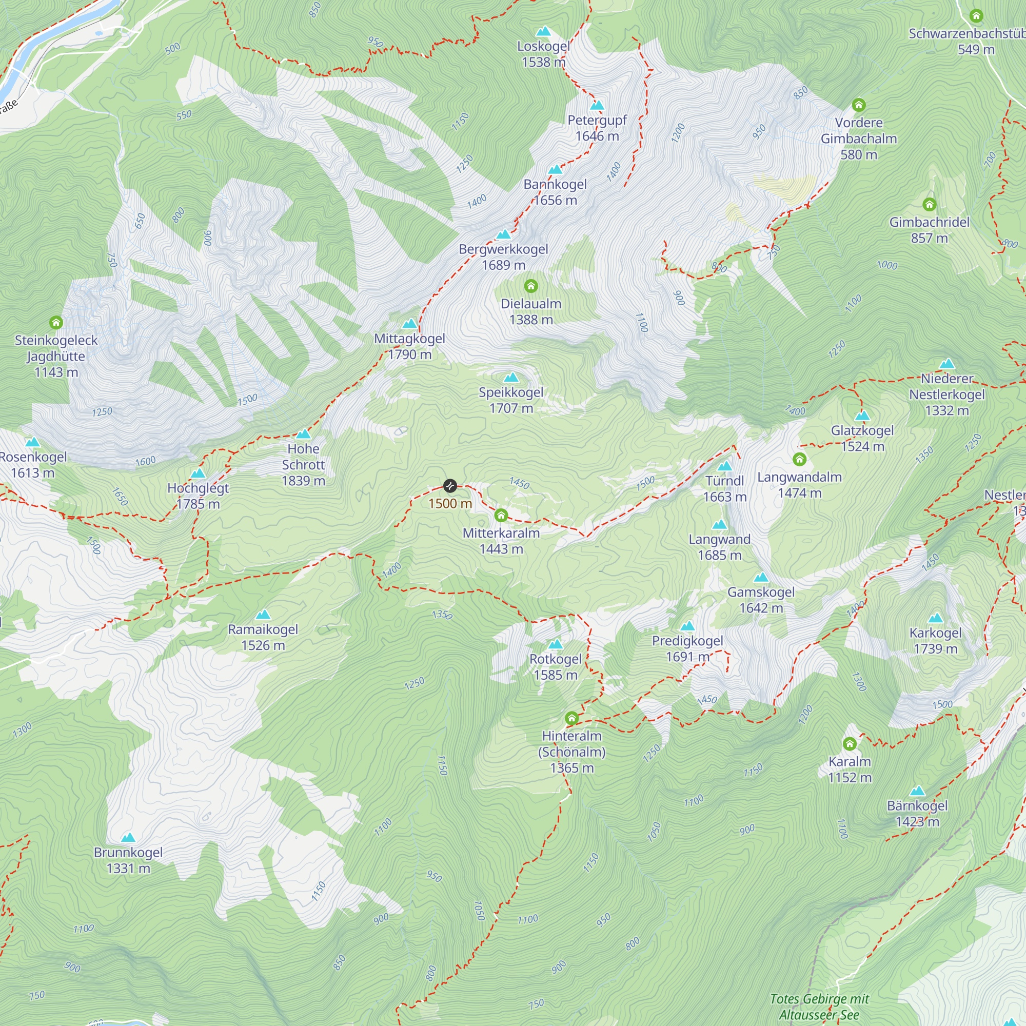 Mitterkarlalm map