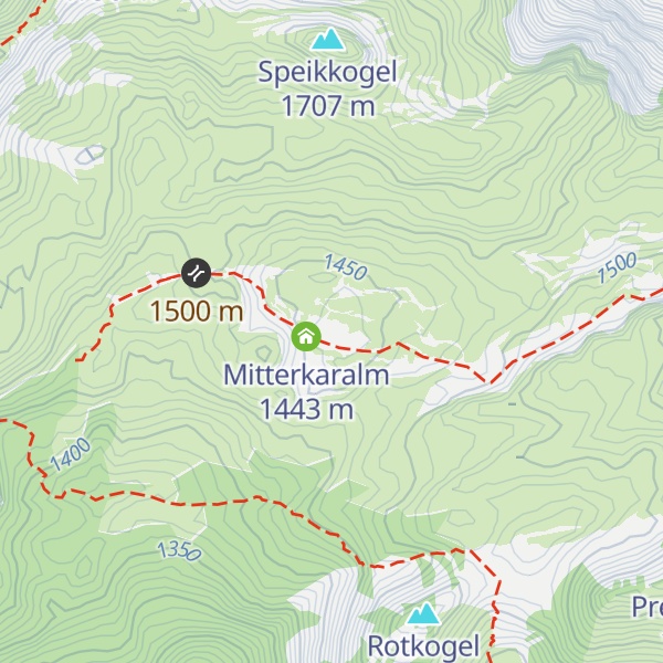 Map of Mitterkarlalm