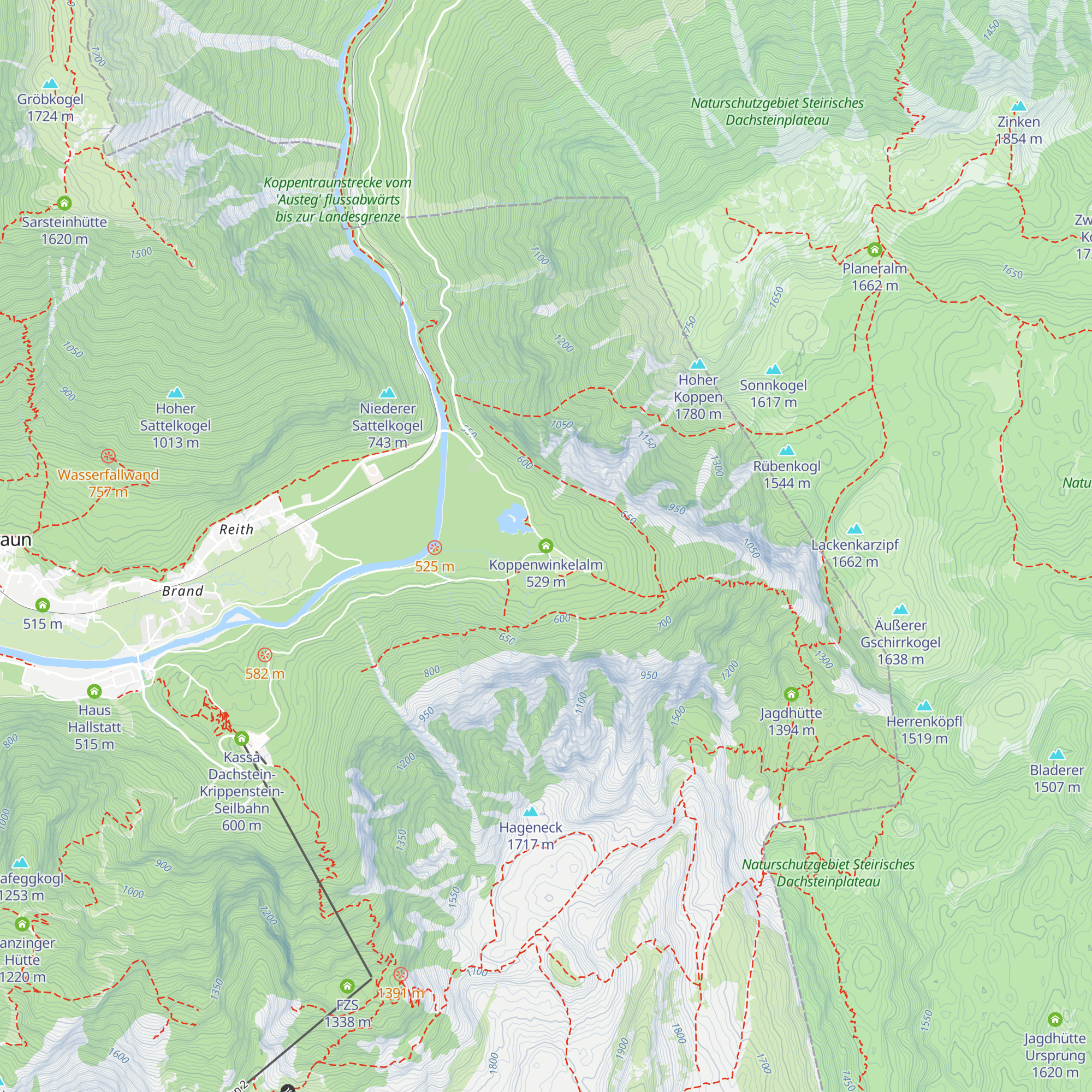 Koppenwinkelalm map