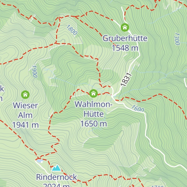 Map of Wahlmon-Hütte