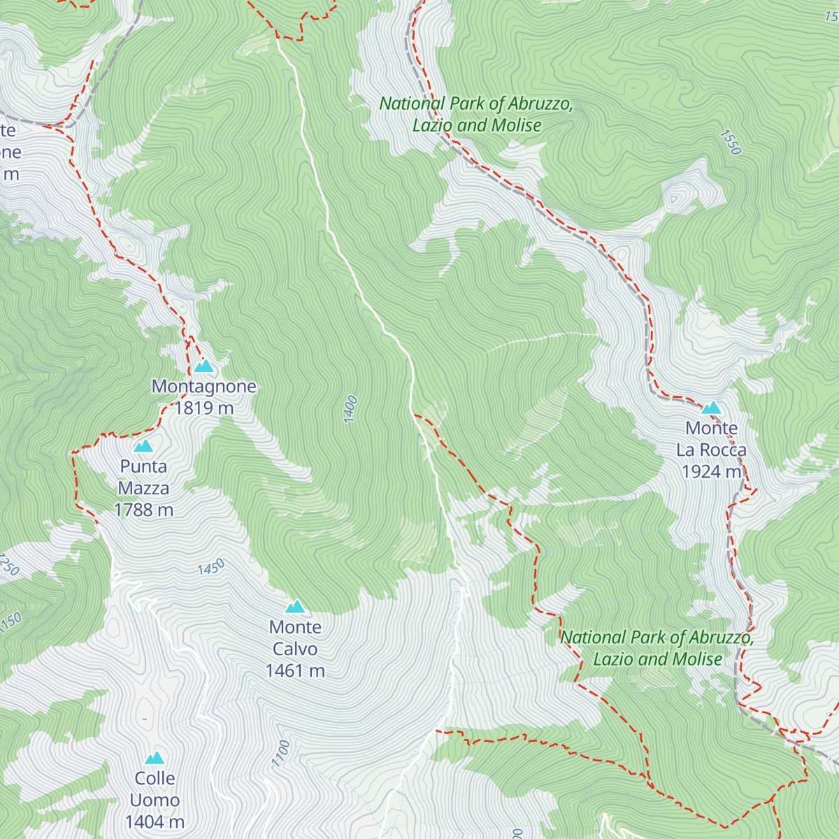 Rifugio Capo D' acqua map