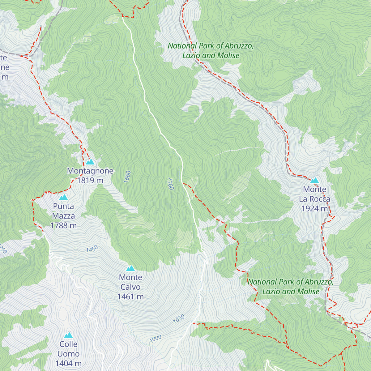 Rifugio Capo D' acqua map