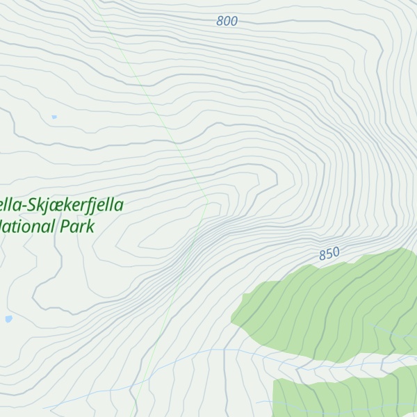 Map of Langvassklumpen