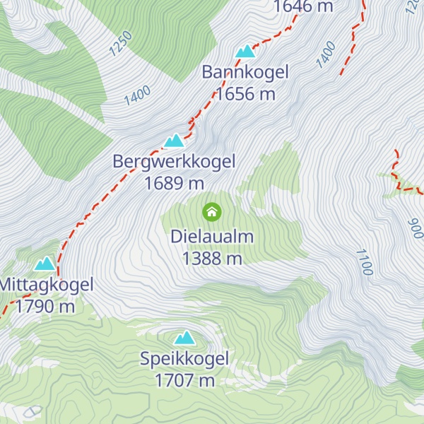 Map of Dielaualm