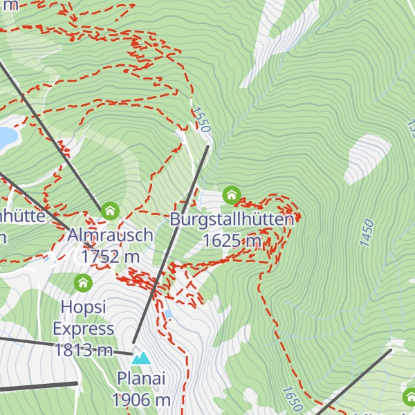 Map of Naturfreundehütte Planai