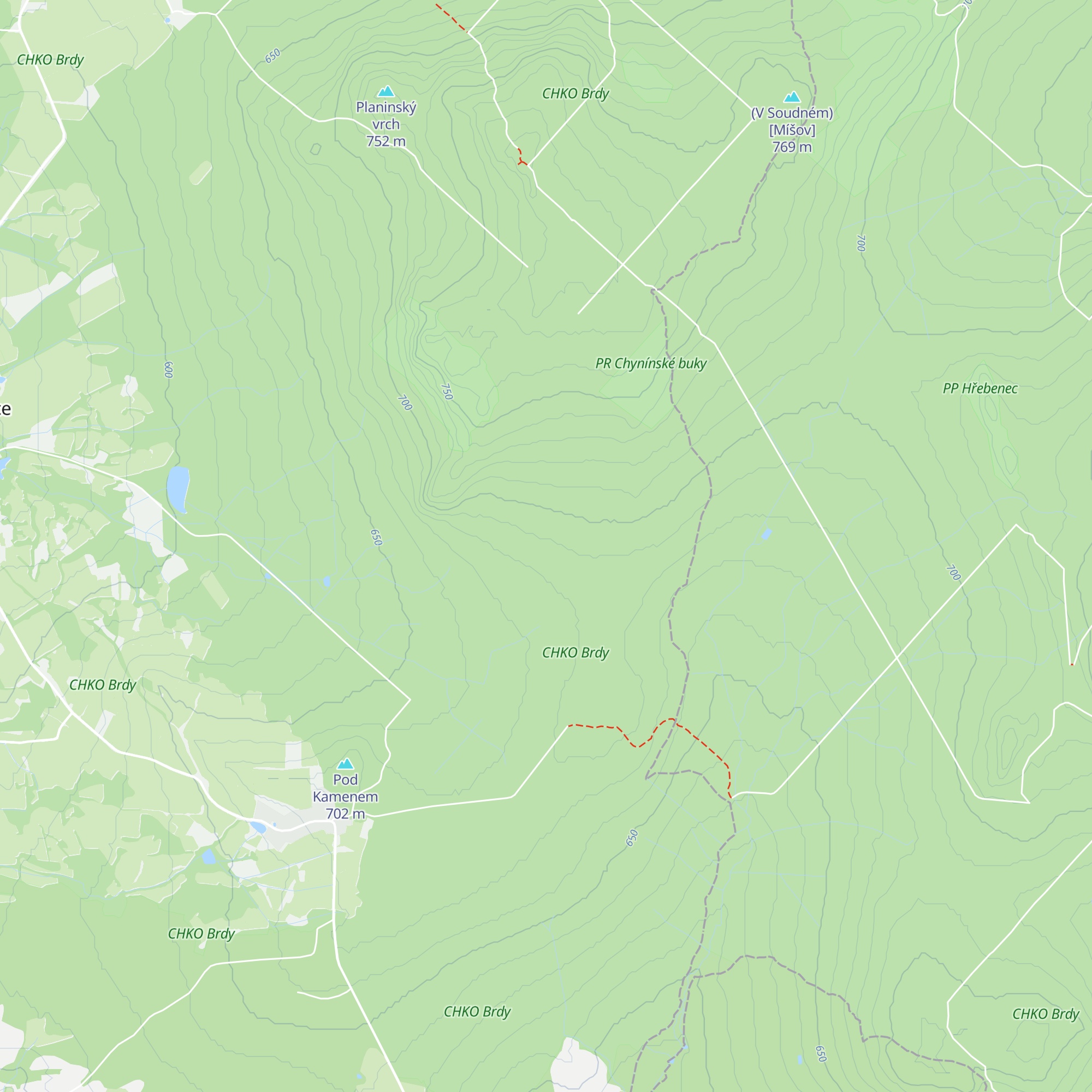 Strážná bouda map