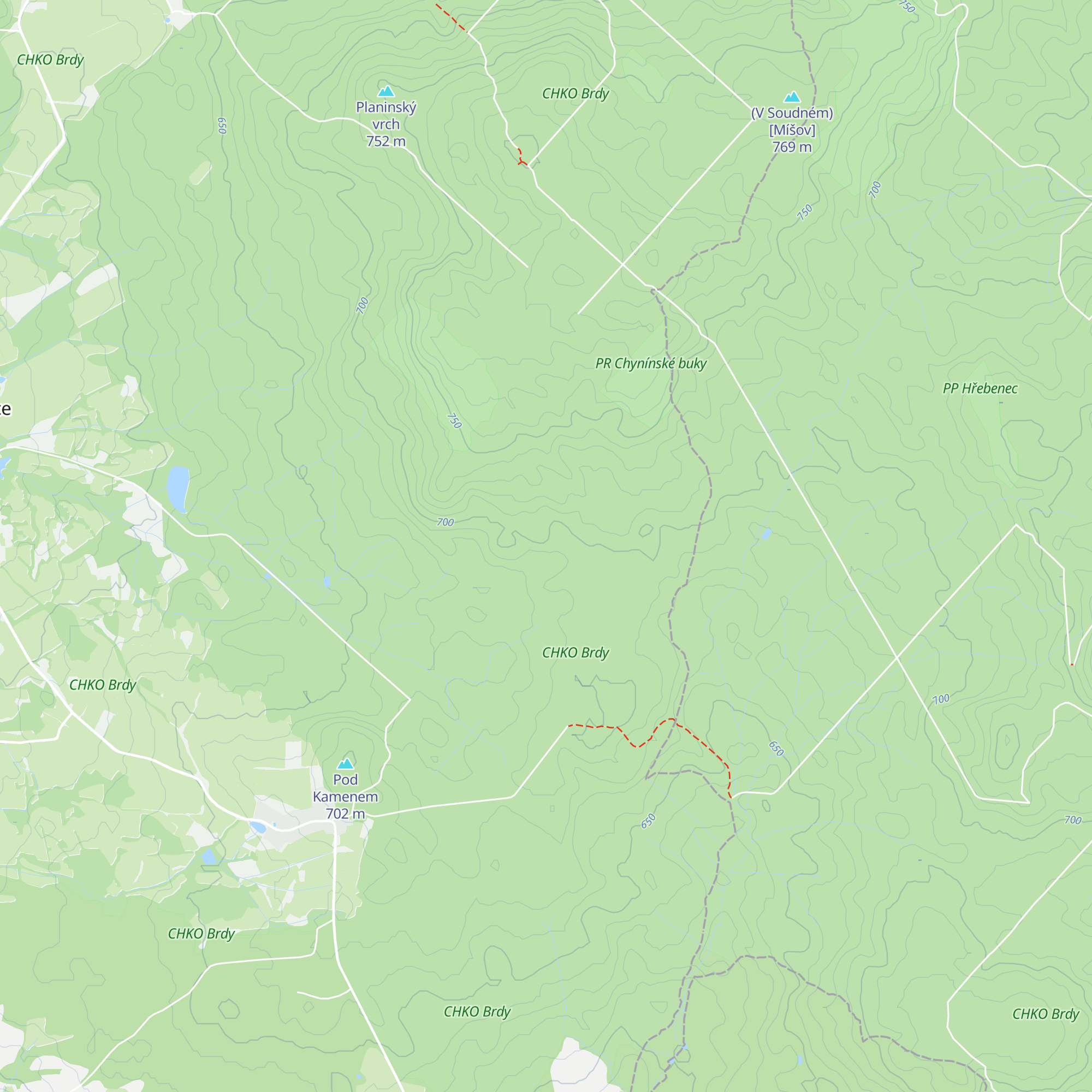 Strážná bouda map
