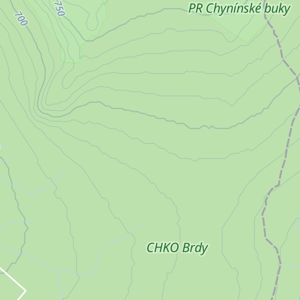 Map of Strážná bouda