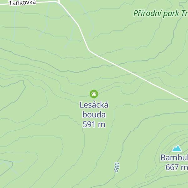 Map of Lesácká bouda