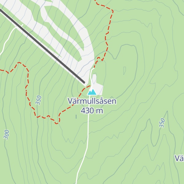 Map of Värmullsåsen