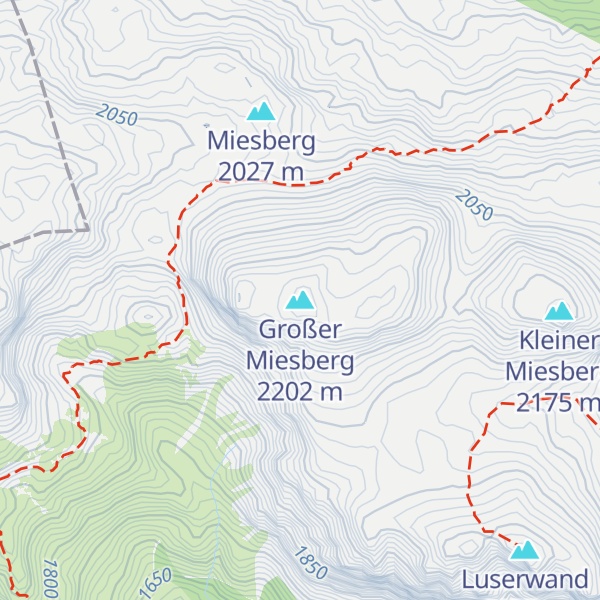 Map of Großer Miesberg
