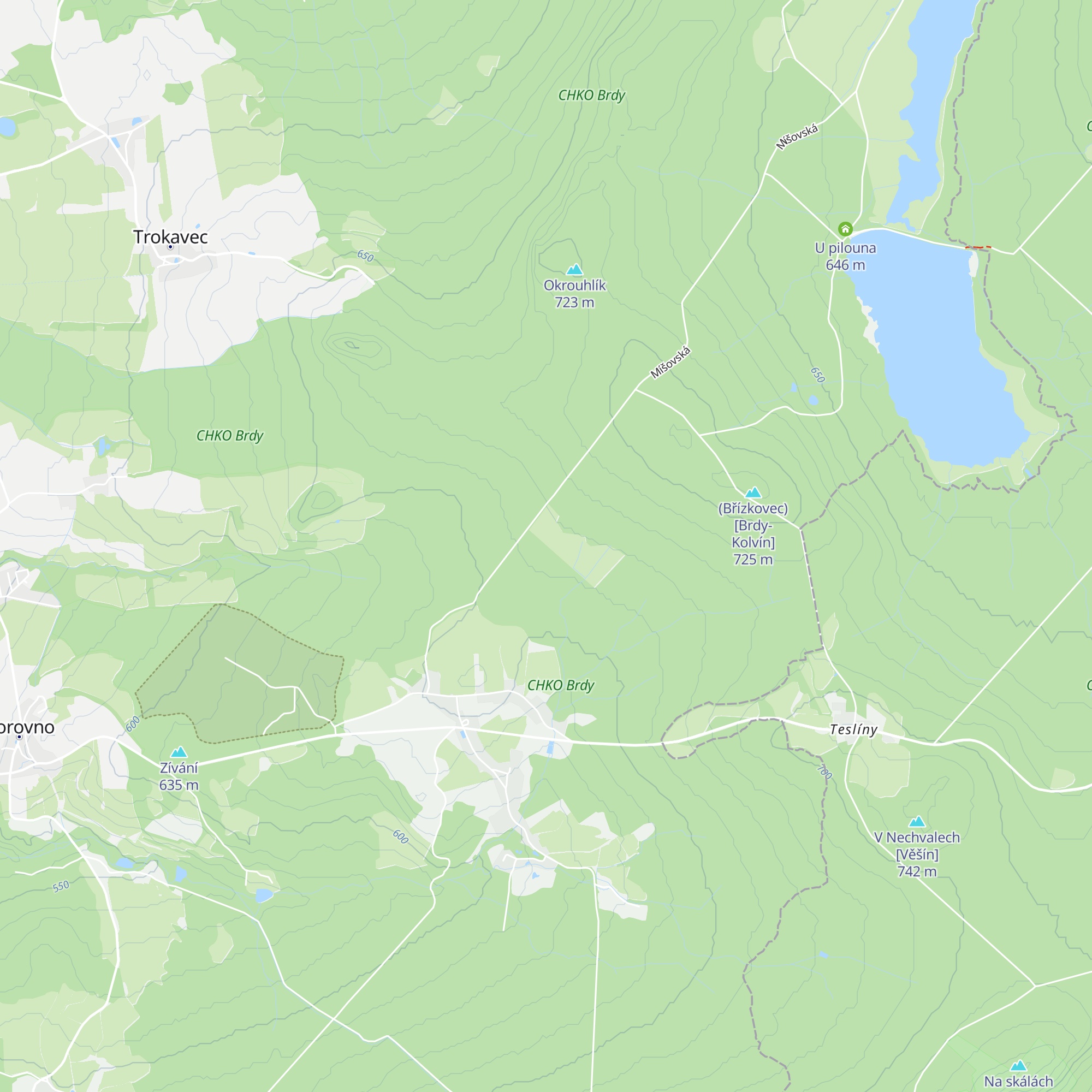 Bouda Kuřkovská mýť map