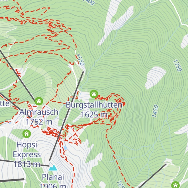 Map of Burgstallhütten