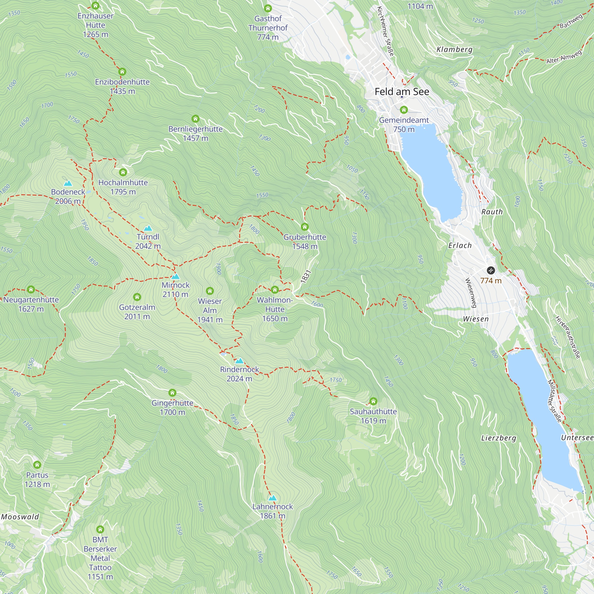 Kohlweißhütte map