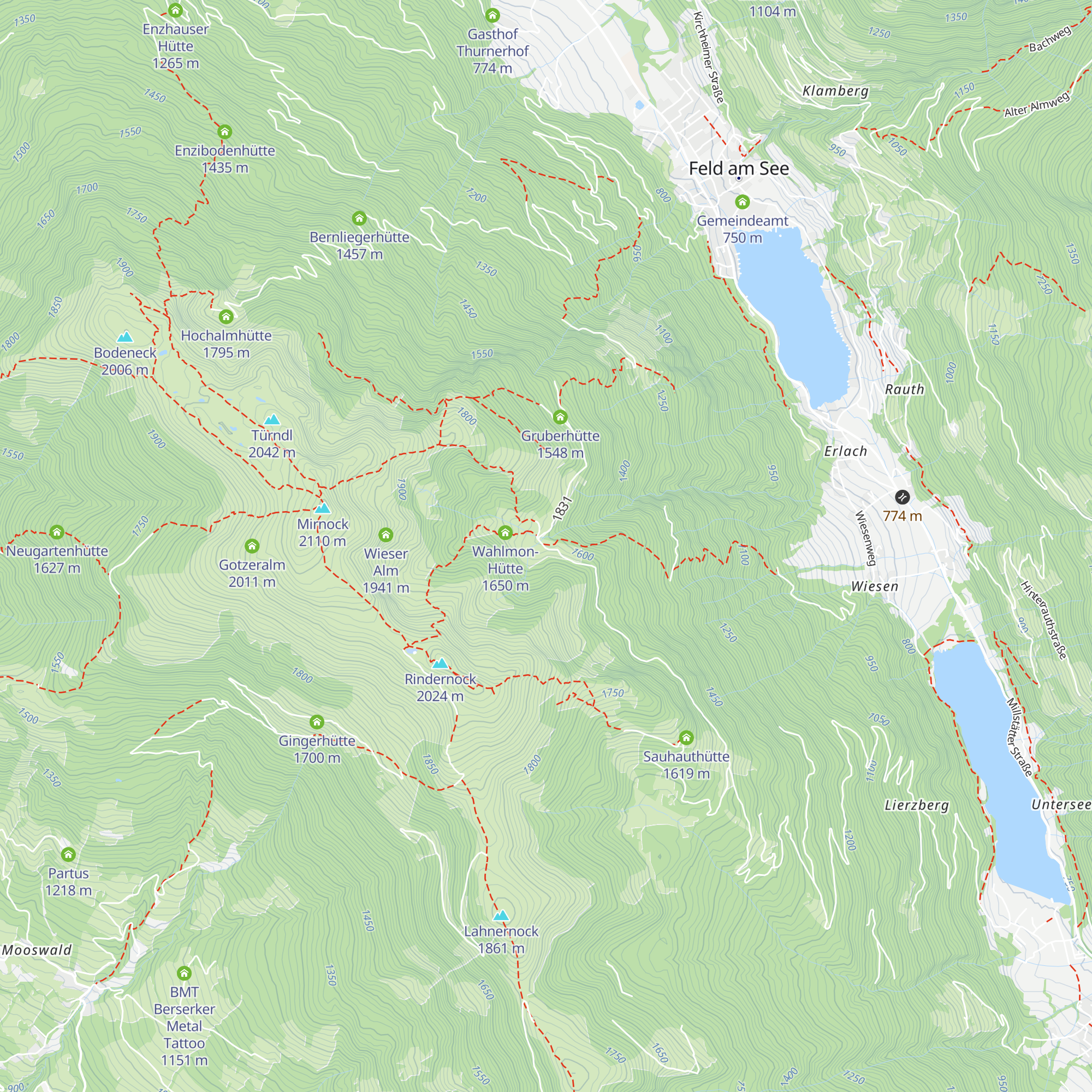 Kohlweißhütte map