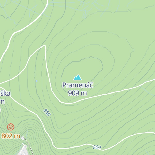 Map of Pramenáč