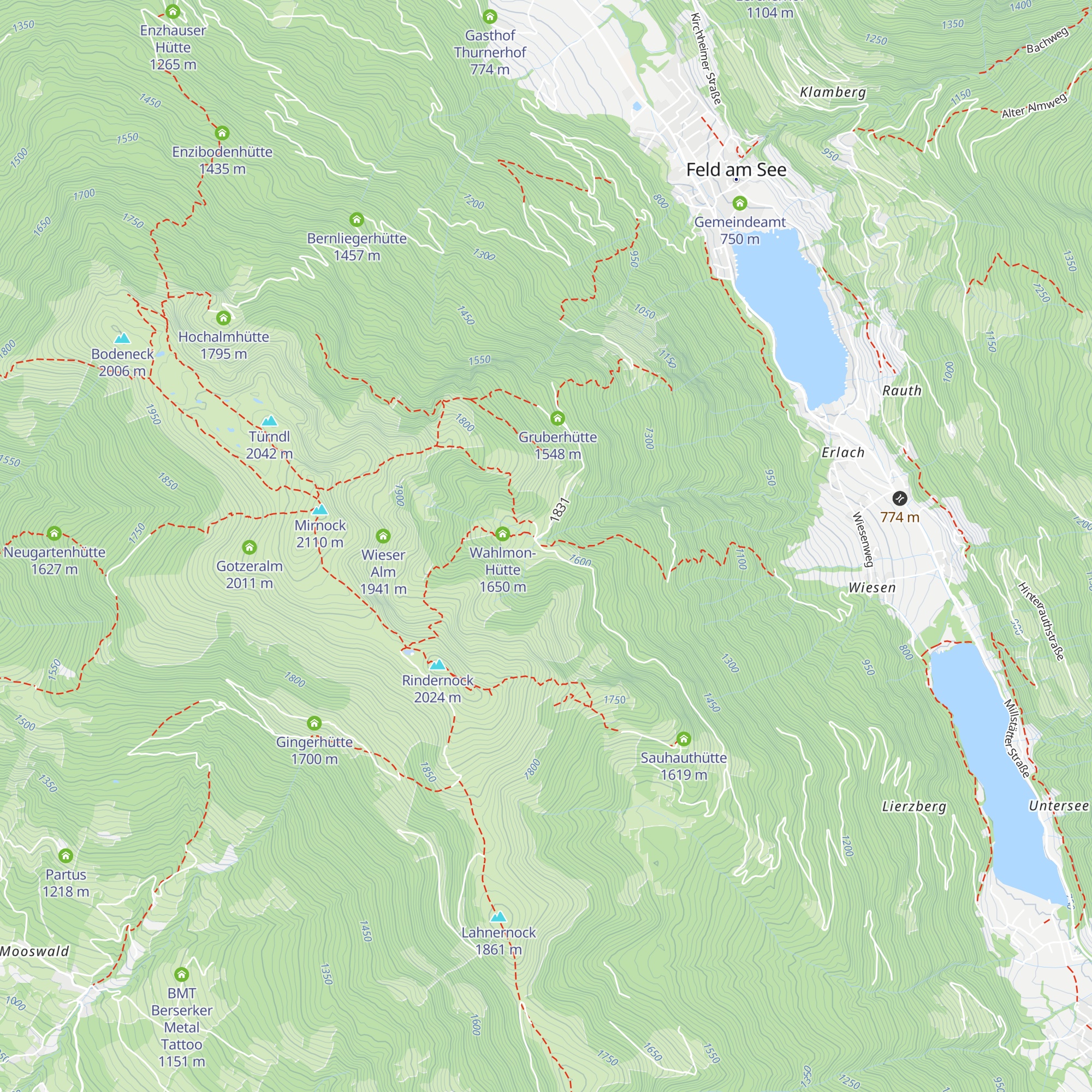 Melzerhütte map