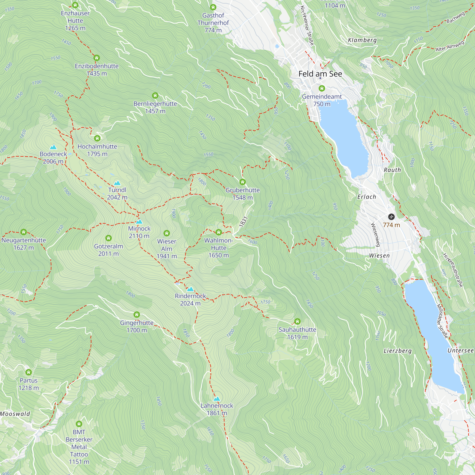 Melzerhütte map