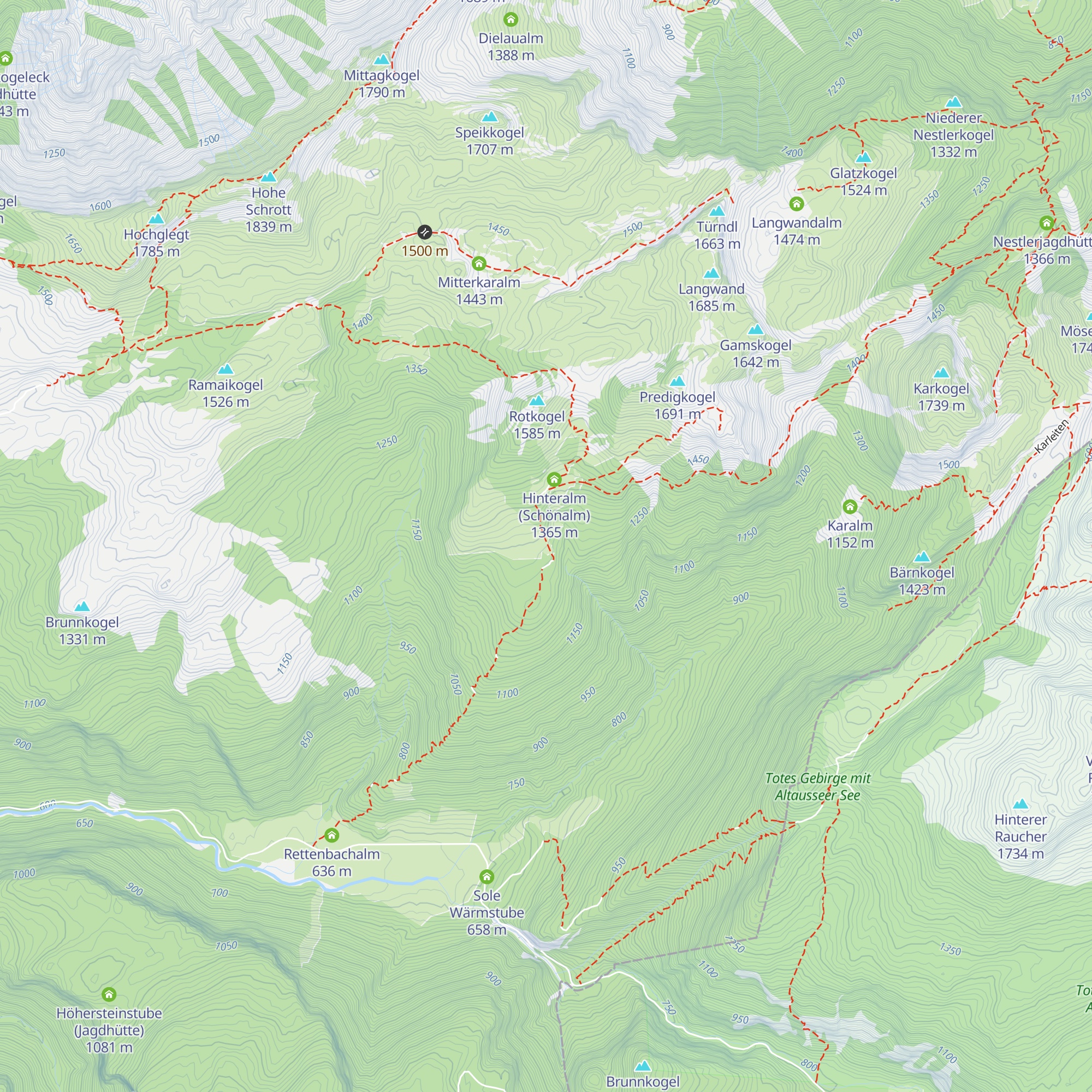 Wurzerhütte map
