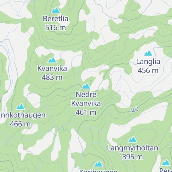 Map of Nedre Kvanvika