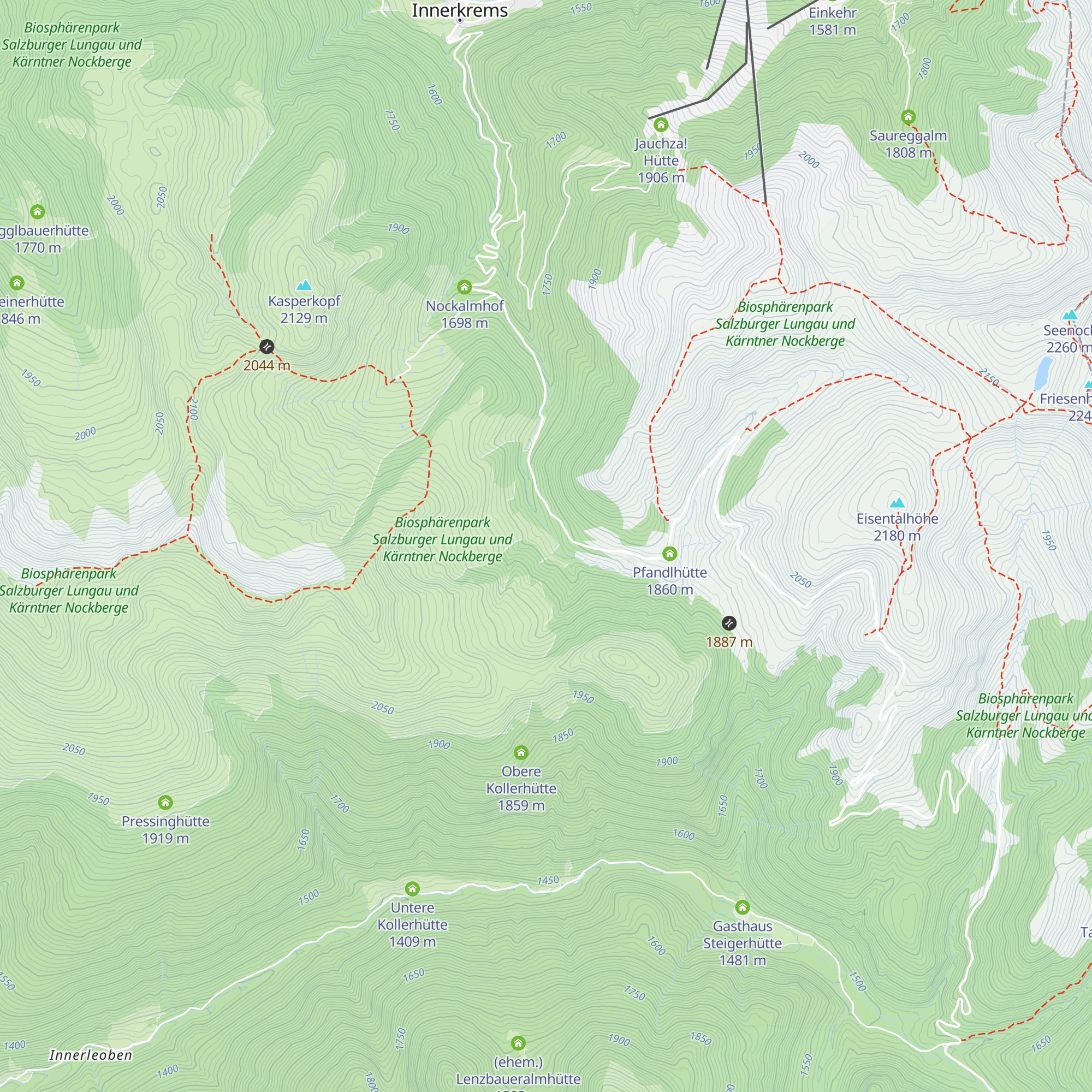 Kirchbaumerhütte map