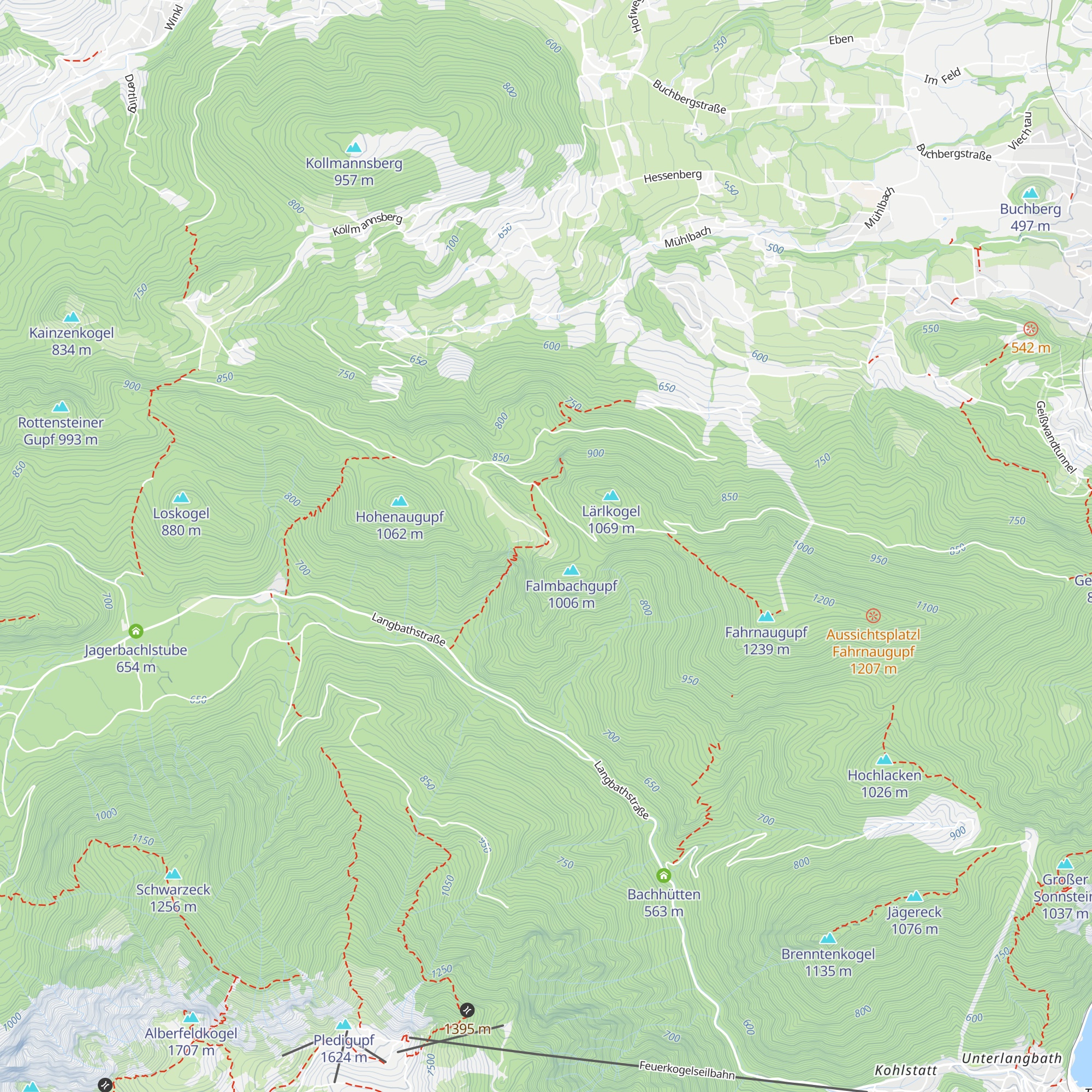 Hochsteinalm map