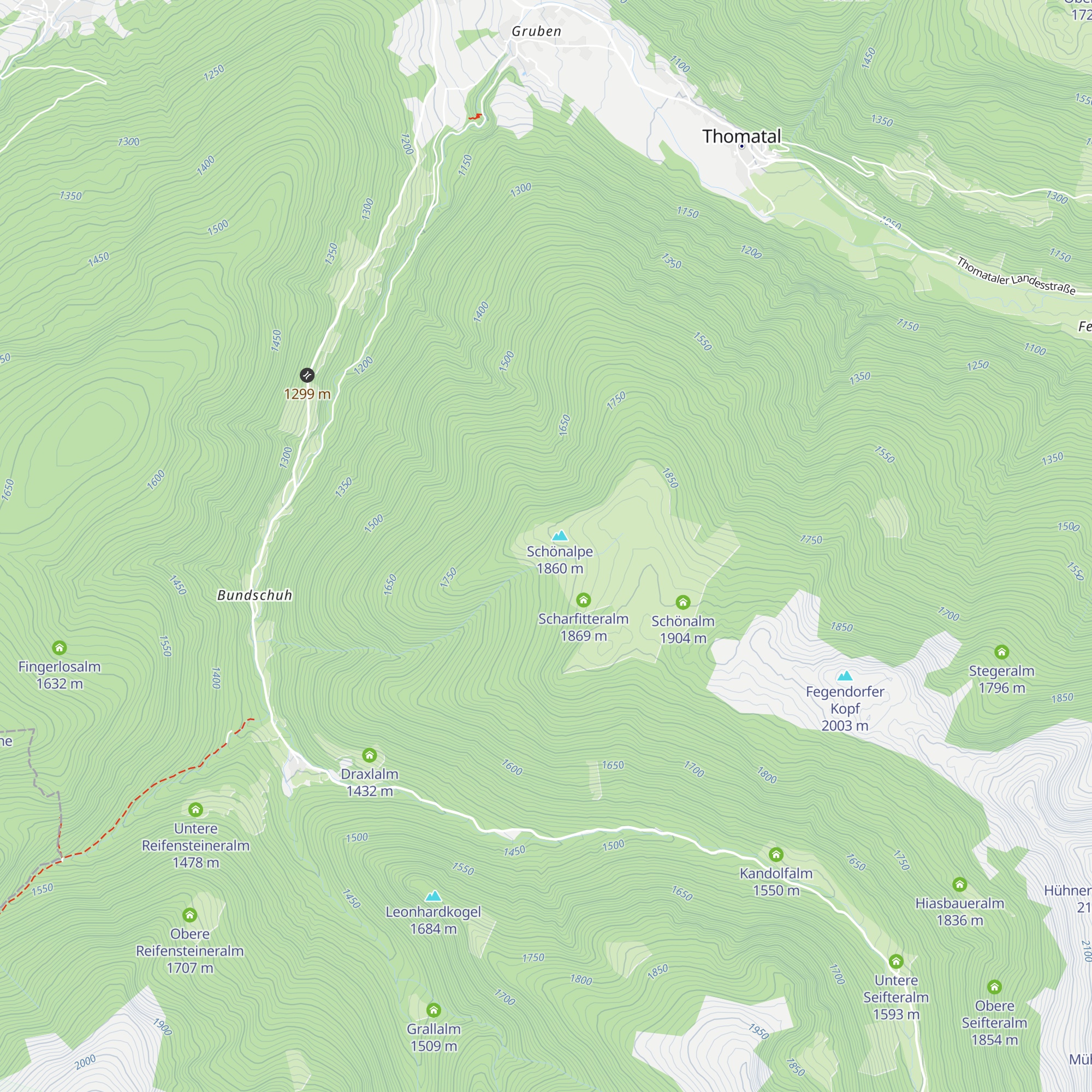 Wirtsalm map