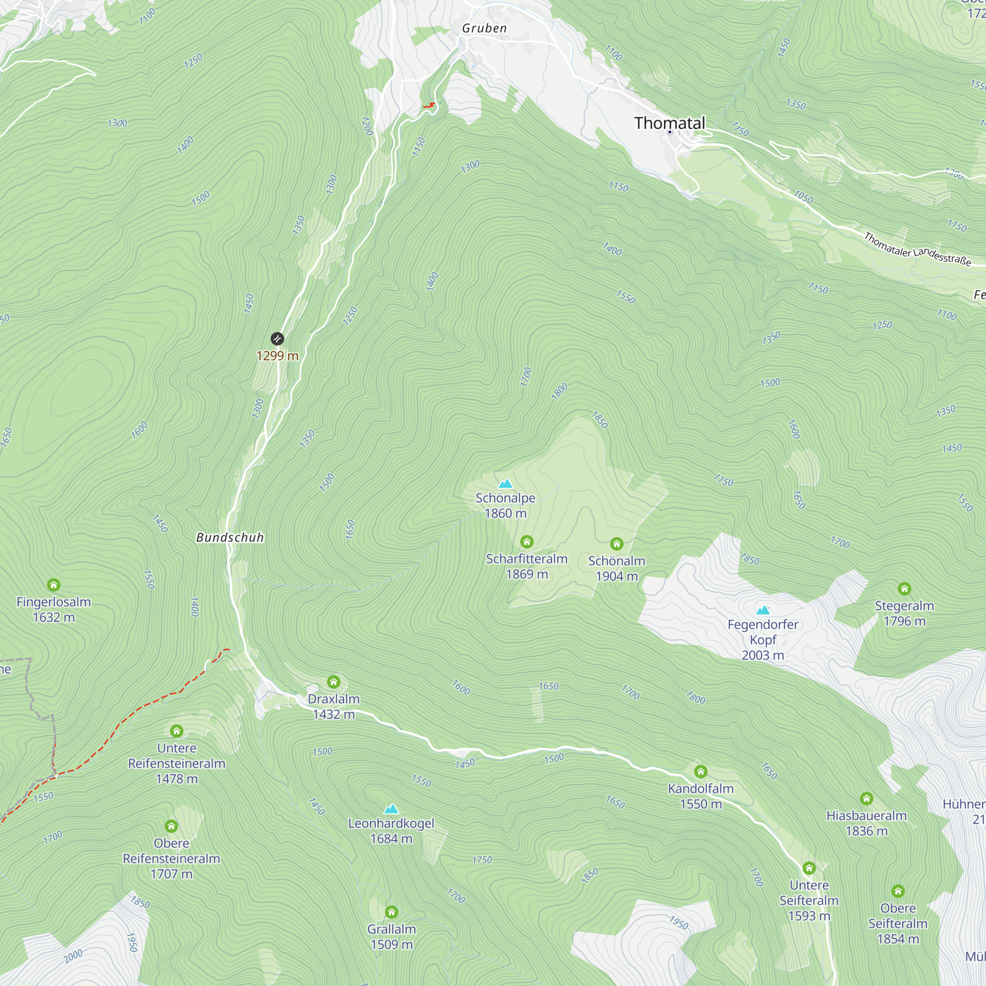 Wirtsalm map