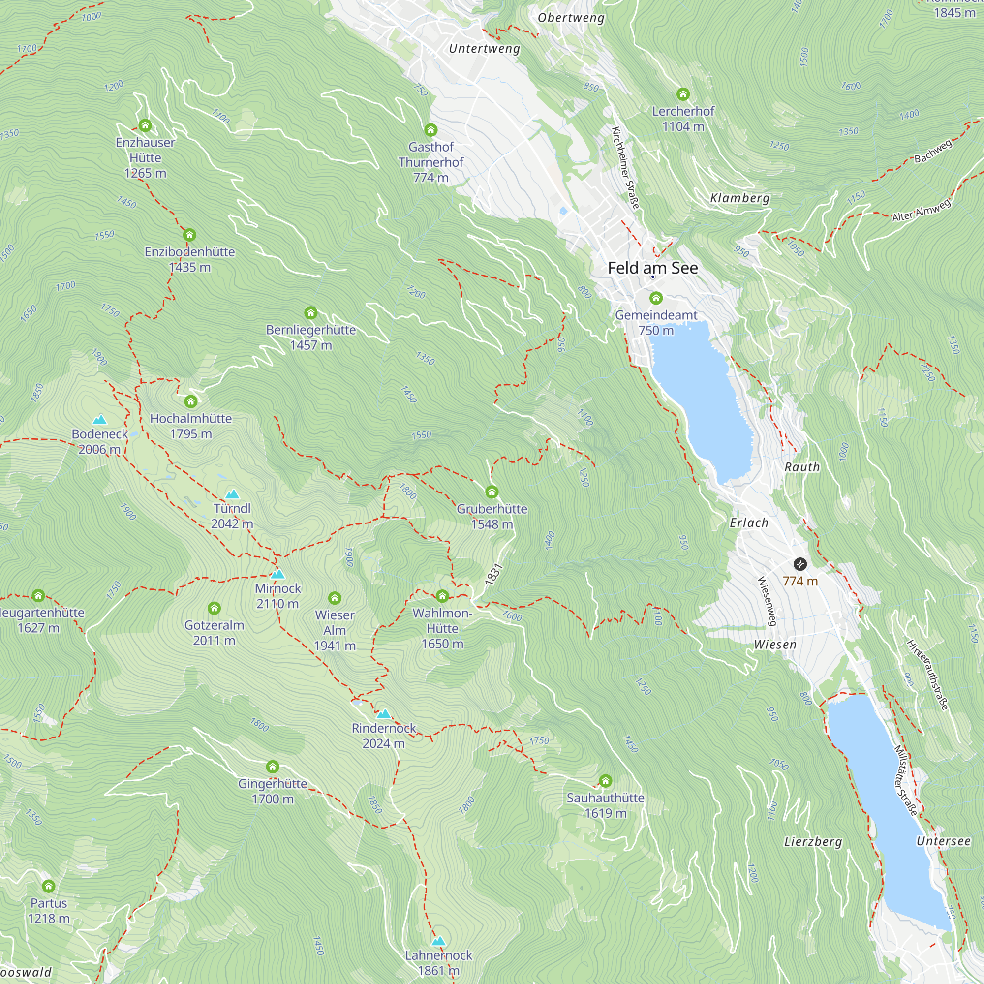 Gruberhütte map