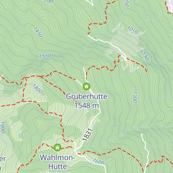Map of Gruberhütte