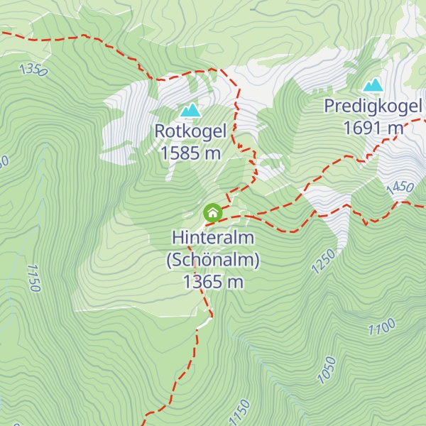 Map of Hinteralm (Schönalm)