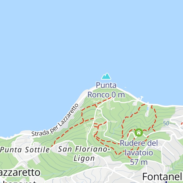Map of Trattoria Punta Olmi