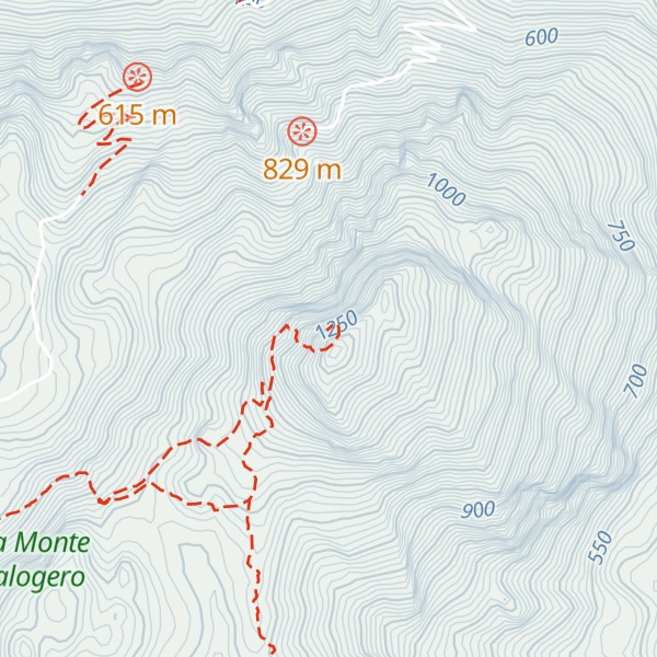 Map of Monte San Calogero
