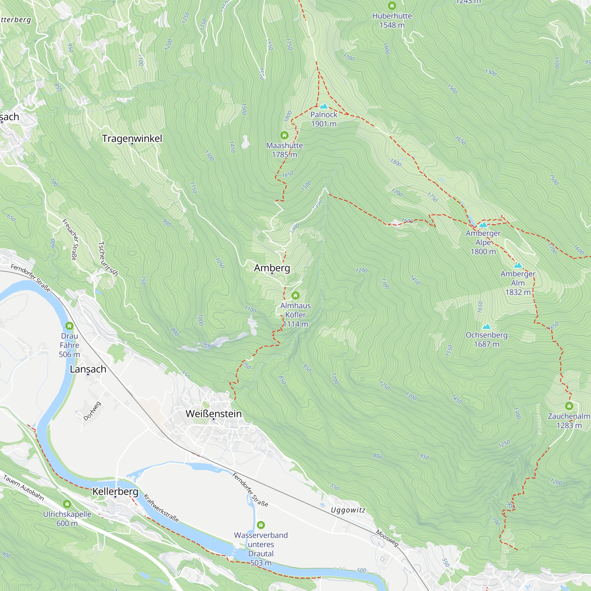 Almhaus Köfler map