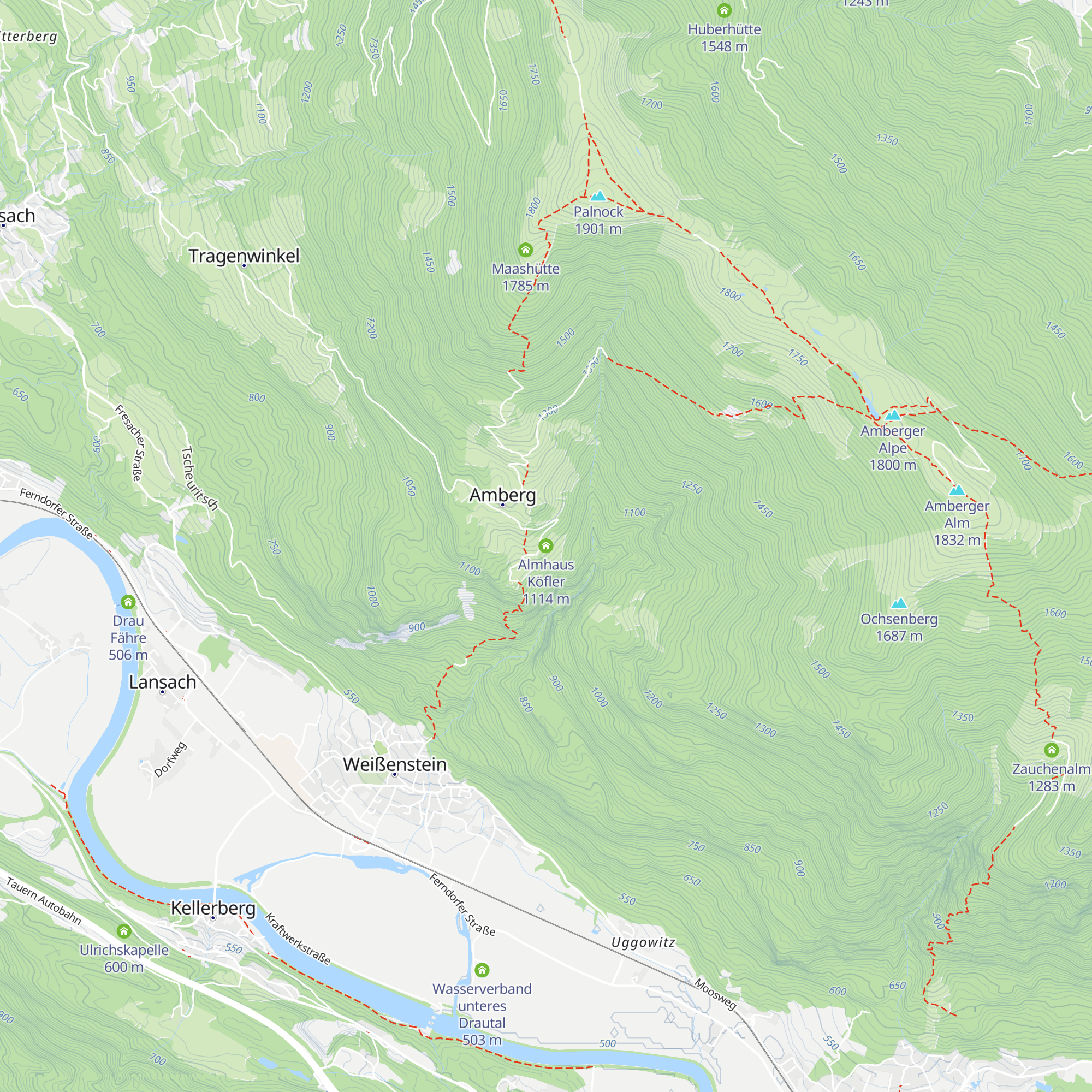 Almhaus Köfler map
