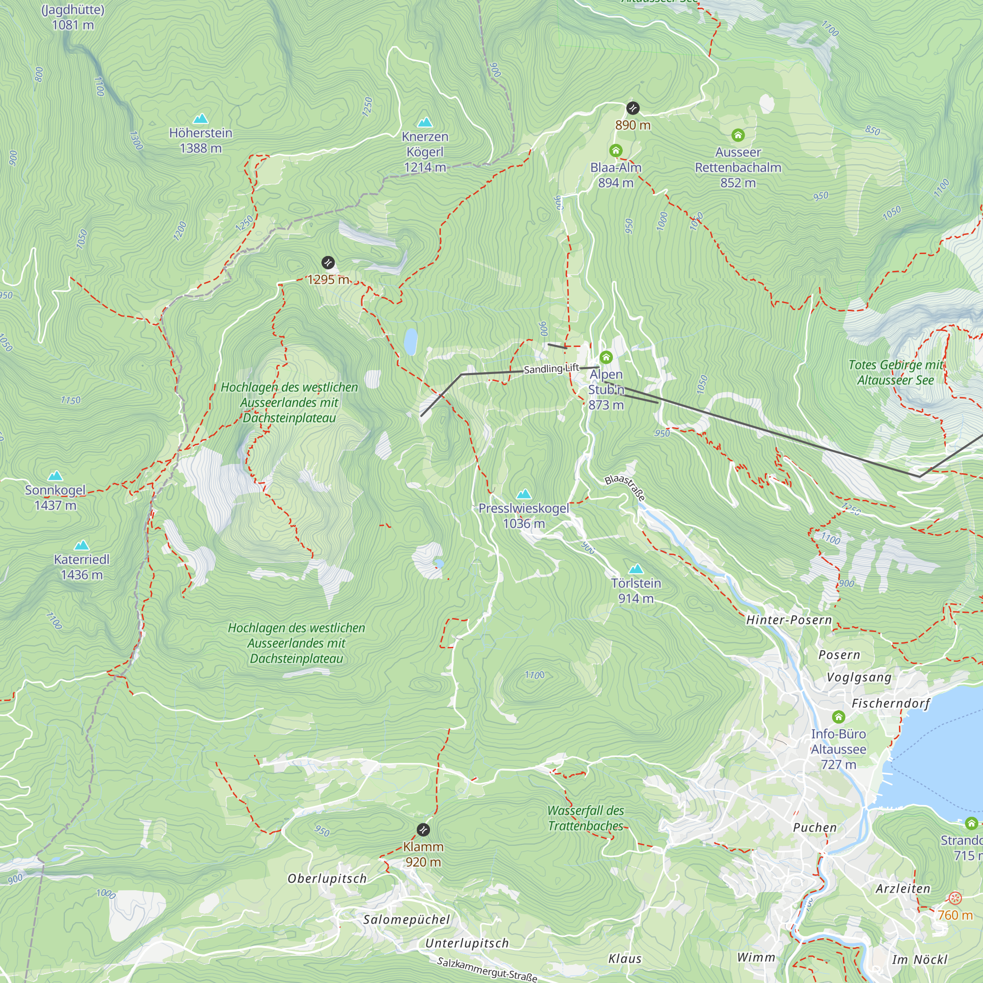 Stollen Kriechbaumberg map