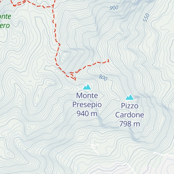 Map of Monte Presepio