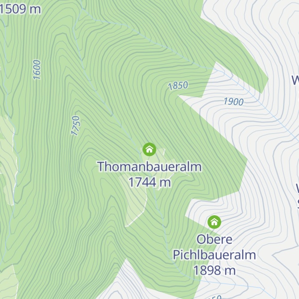 Map of Thomanbaueralm