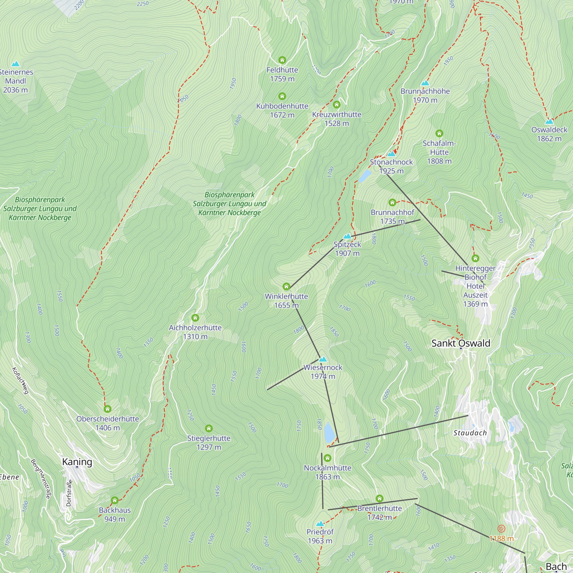 Winklerhütte map