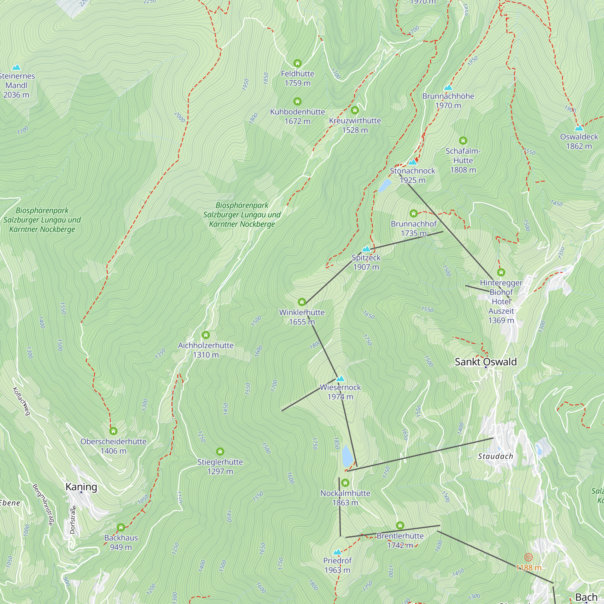Winklerhütte map