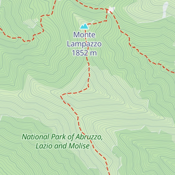 Map of Monte Schiena di Cavallo