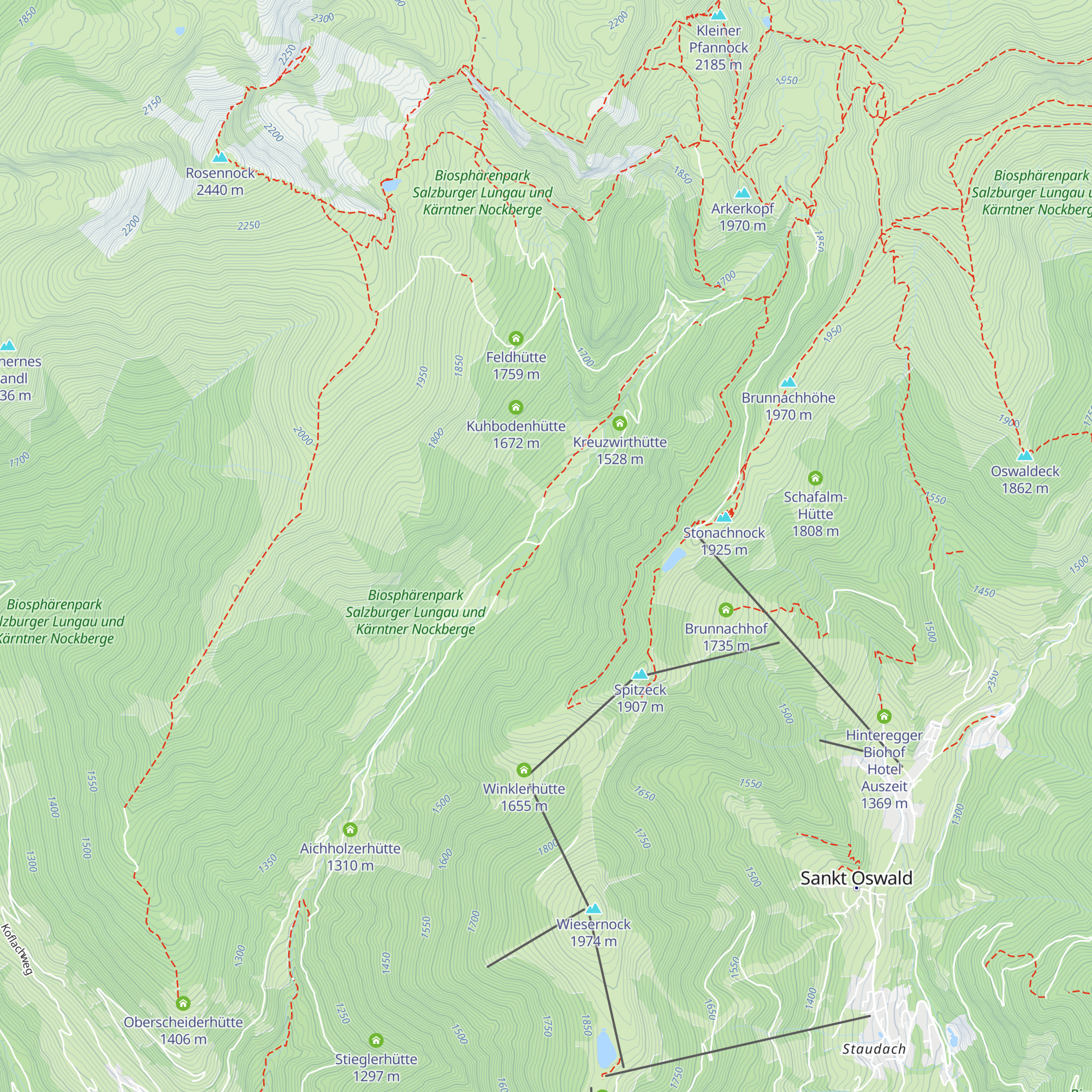 Petodnighütte map