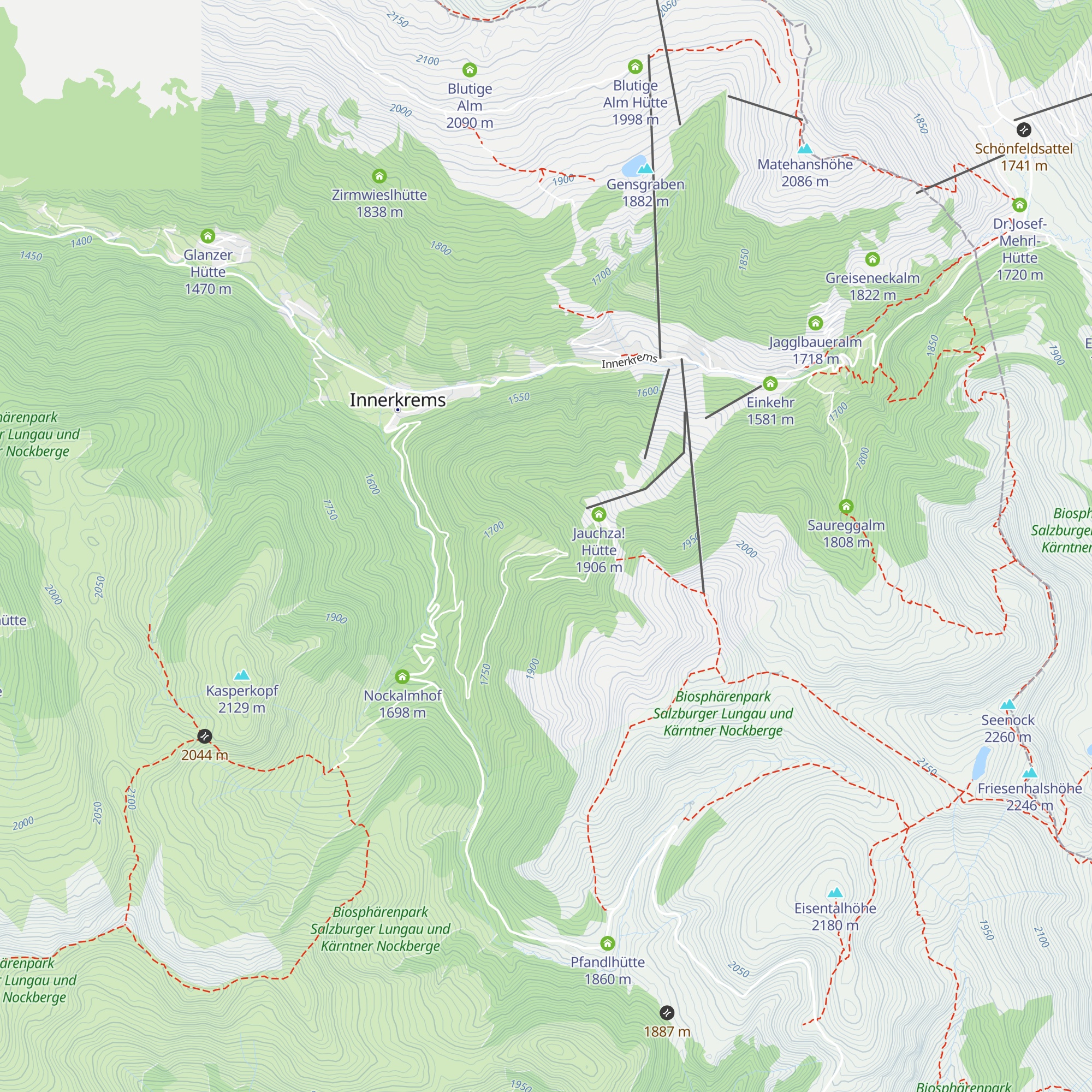 Kesselgrubenalm map