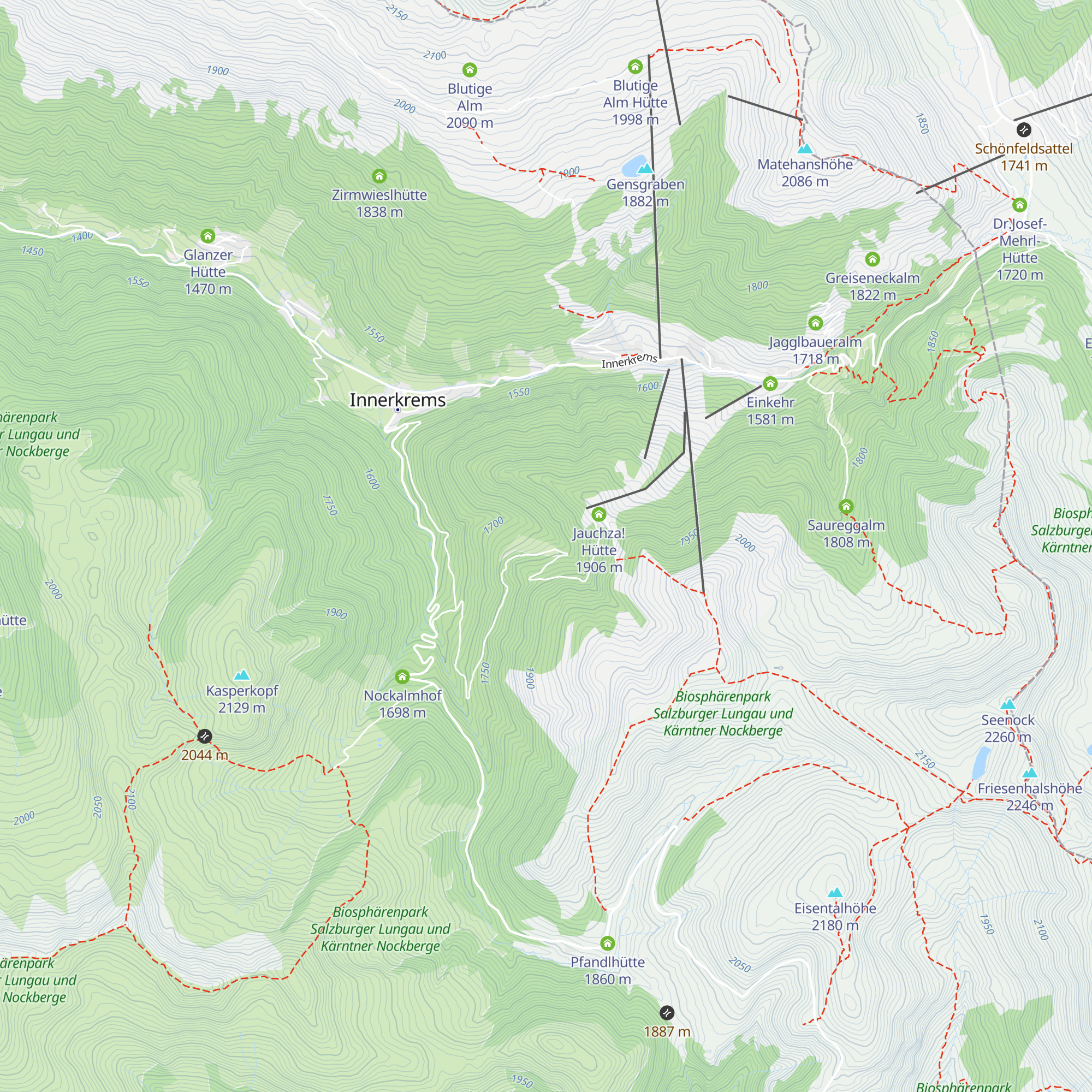 Kesselgrubenalm map