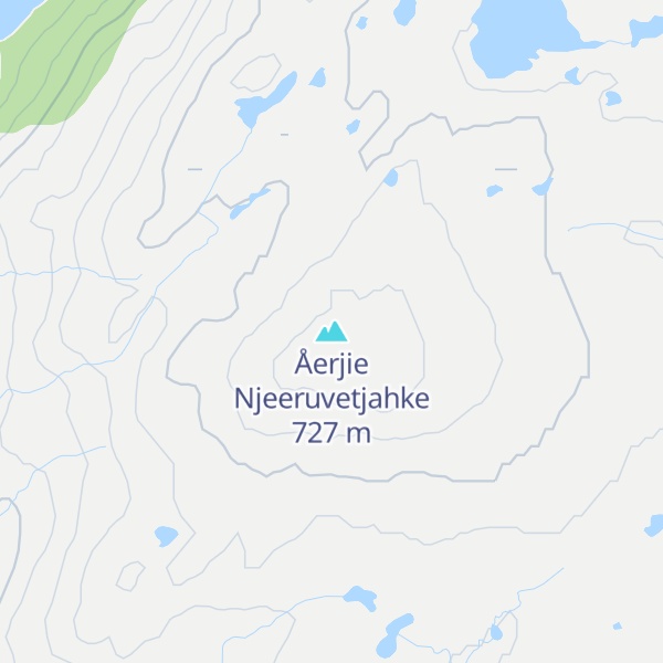 Map of Åerjie Njeeruvetjahke