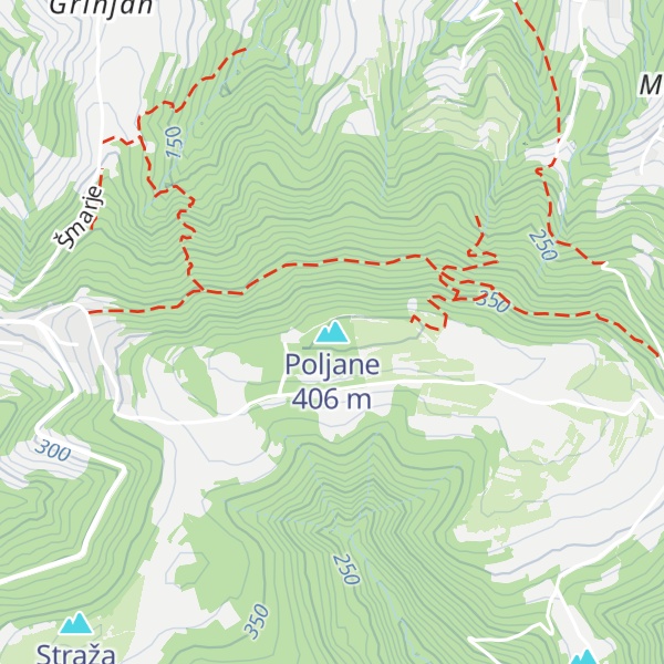 Map of Poljane