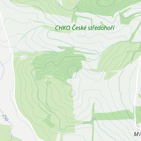 Map of Bečovský vrch [Bečov u Mostu]