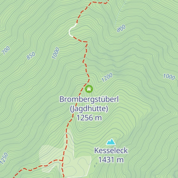 Map of Brombergstüberl (Jagdhütte)